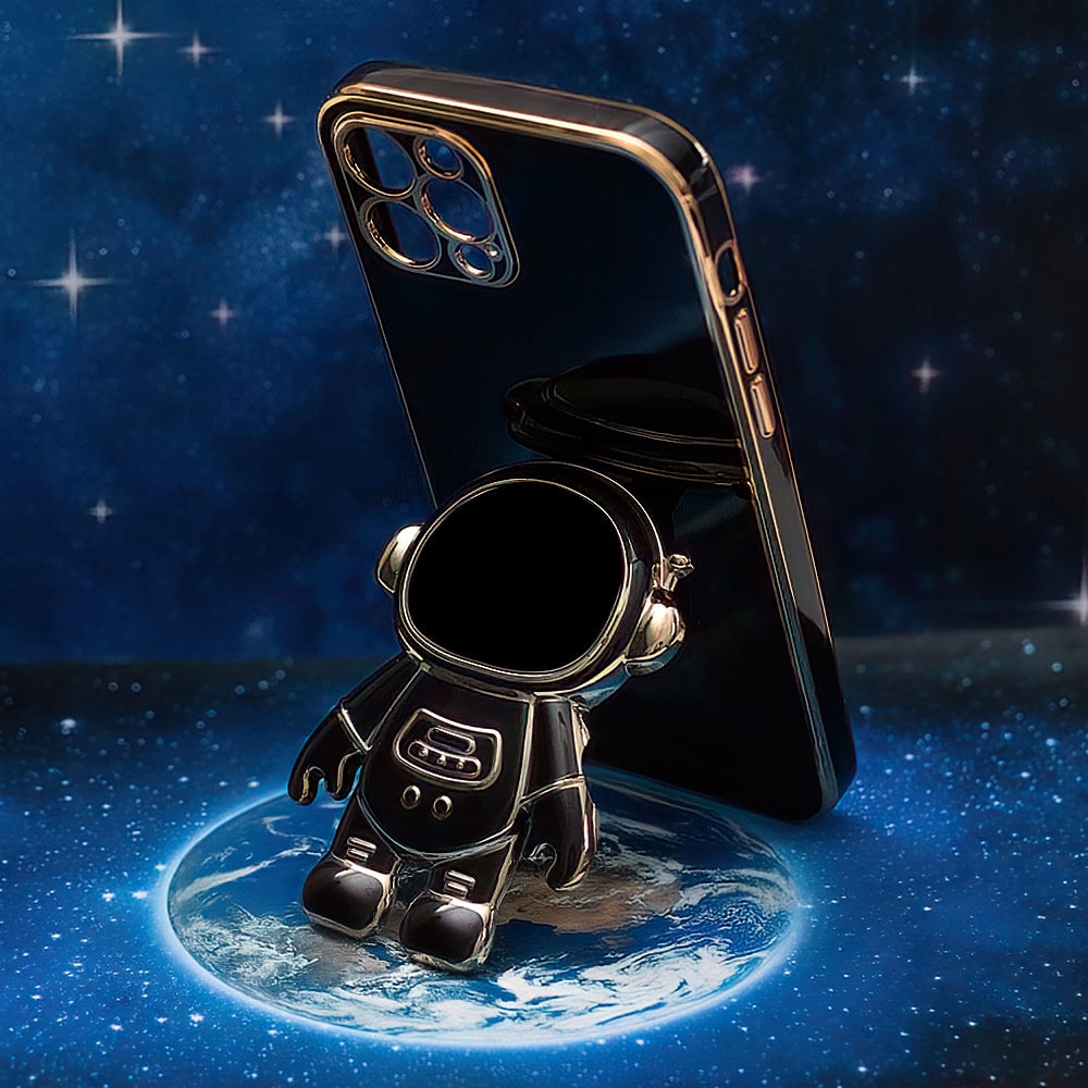 Astronaut Takakansi mallille iPhone X / XS - Musta