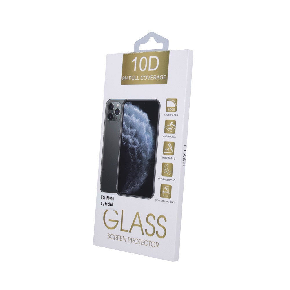 Karkaistu Näytönsuoja 10D iPhone 15 Plus - Musta kehys
