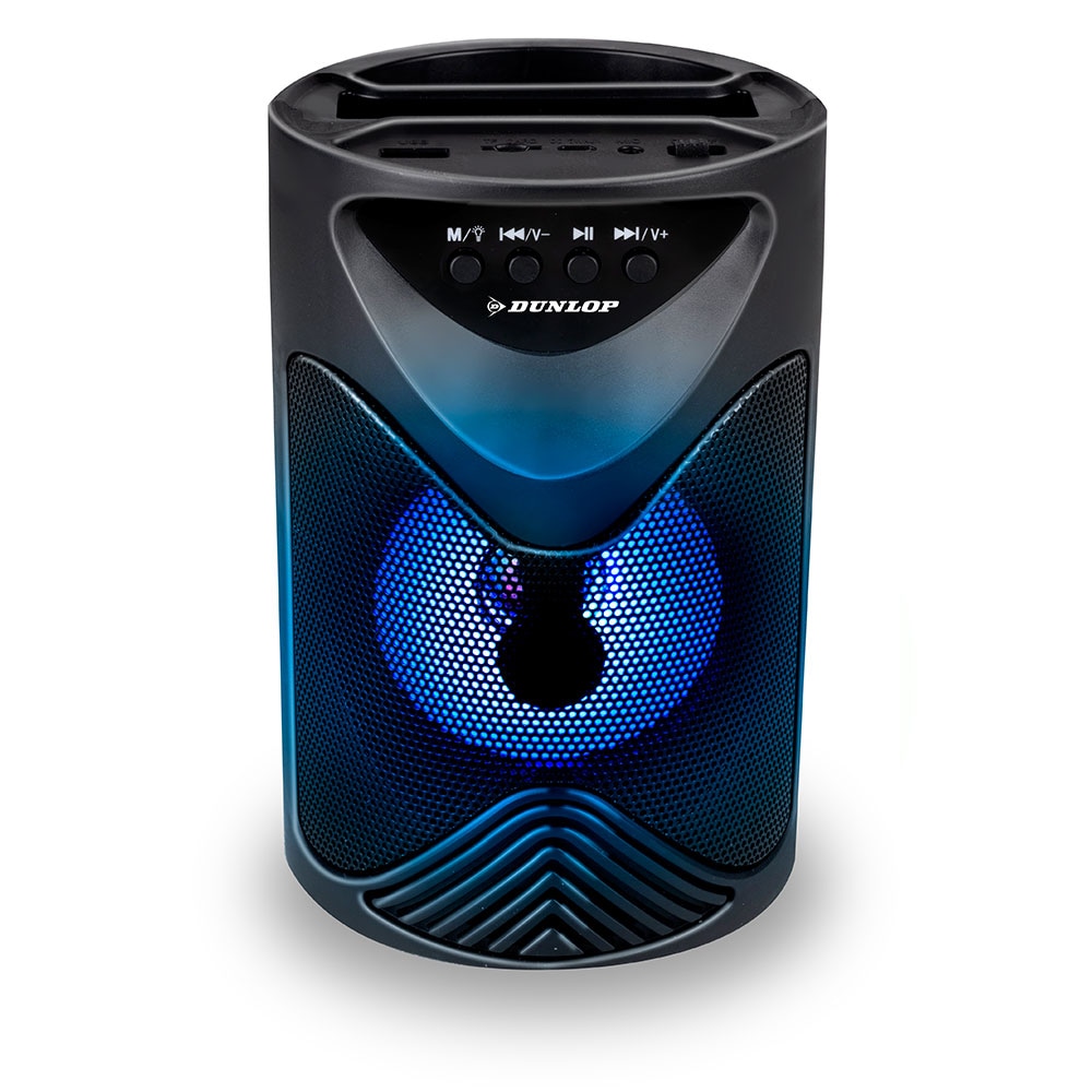 Dunlop Bluetooth-kaiutin, FM-radio ja matkapuhelinjalusta