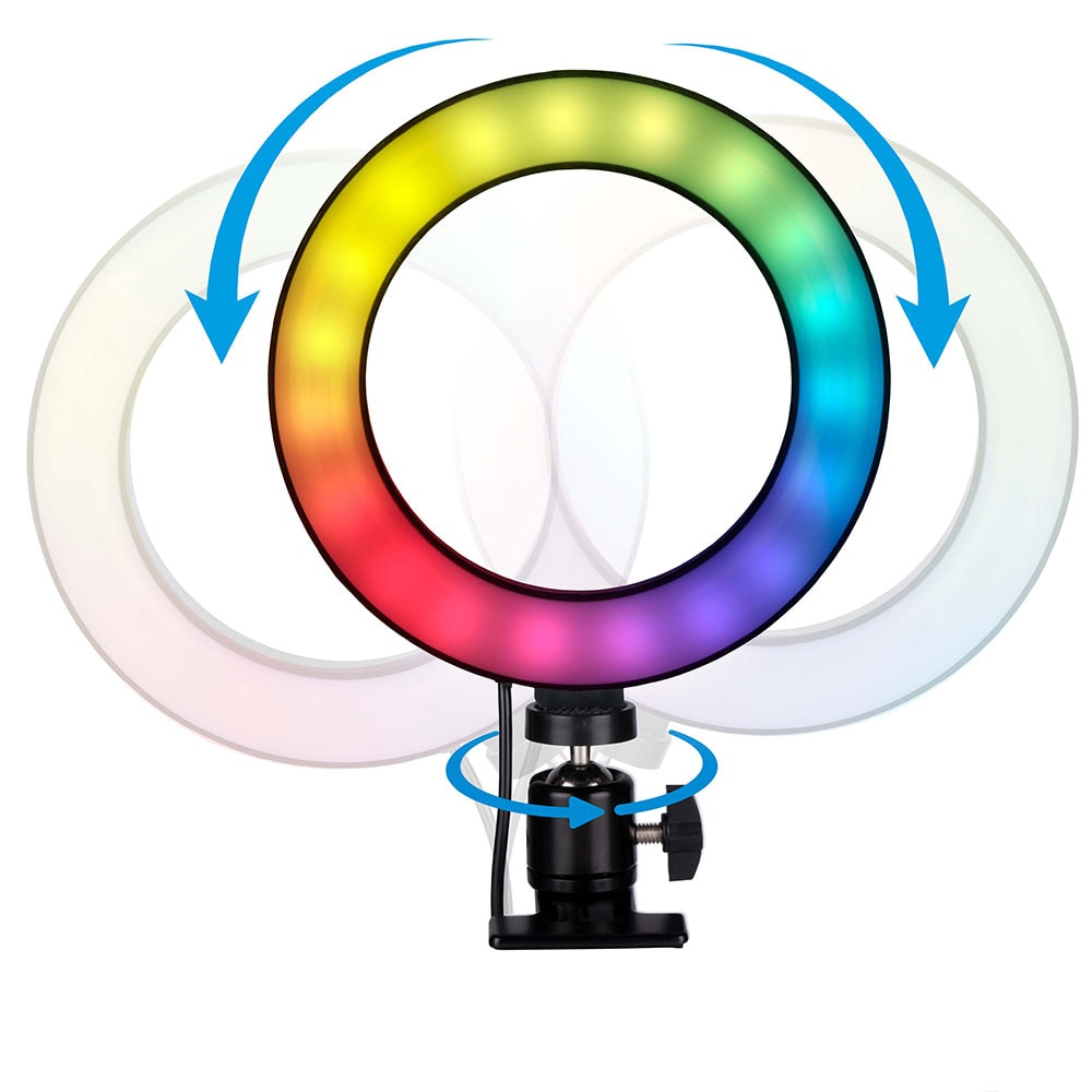 Grundig LED Ring in-line kaukosäätimellä ja RGB-väreillä 15.6cm