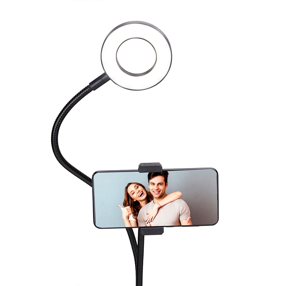 Grundig LED Selfievalo pöytäkiinnikkeellä 9cm