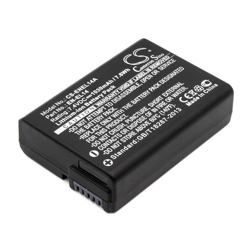 Nikon EN-EL14 Akku 1030mAh DSLR ja Coolpix-malleihin