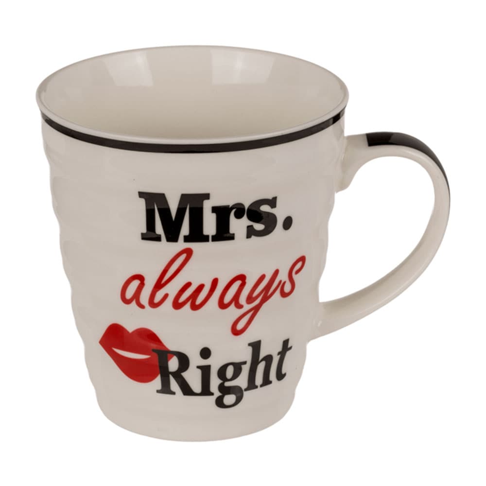 Posliinimuki - Mr Right & Mrs Always Right