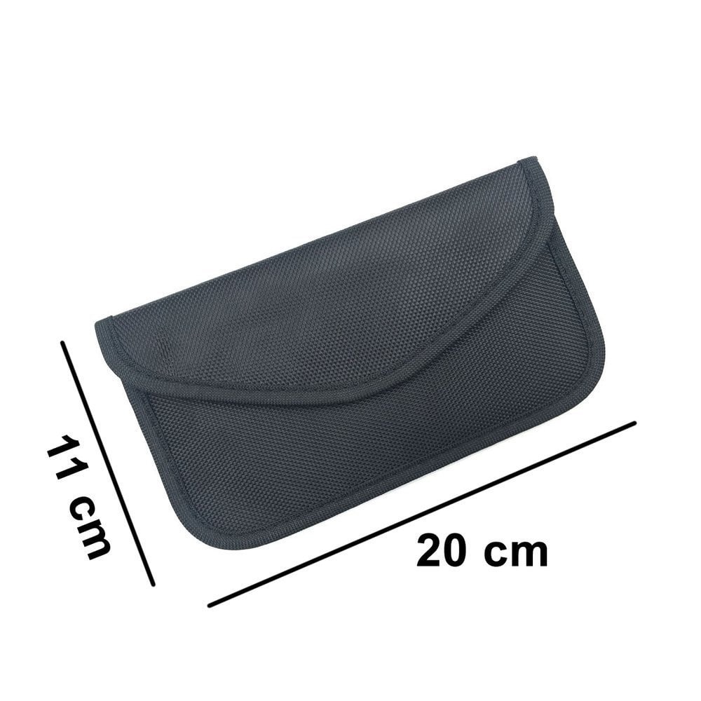 Varkaudenestokotelo matkapuhelimelle tai lompakolle 20 cm x 11 cm - musta