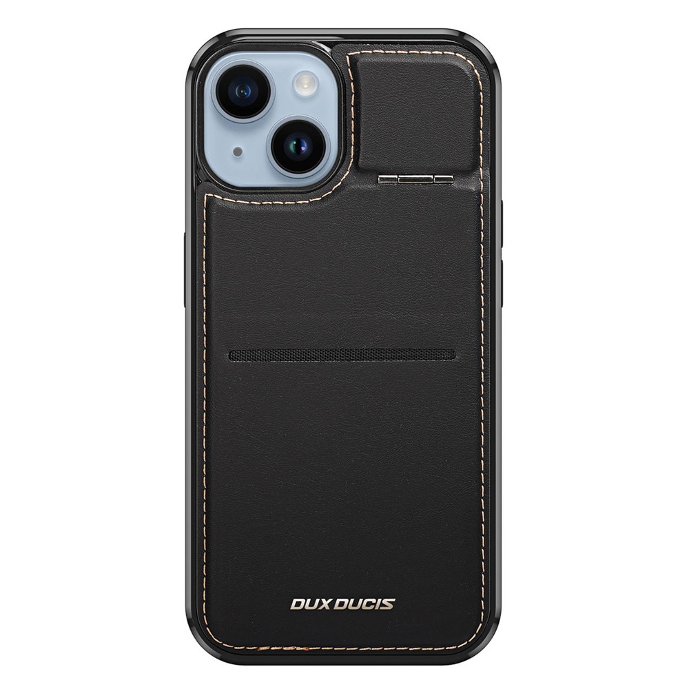Dux Ducis Takakuori jalustalla & Magsafe iPhone 15 Plus -puhelimelle - musta