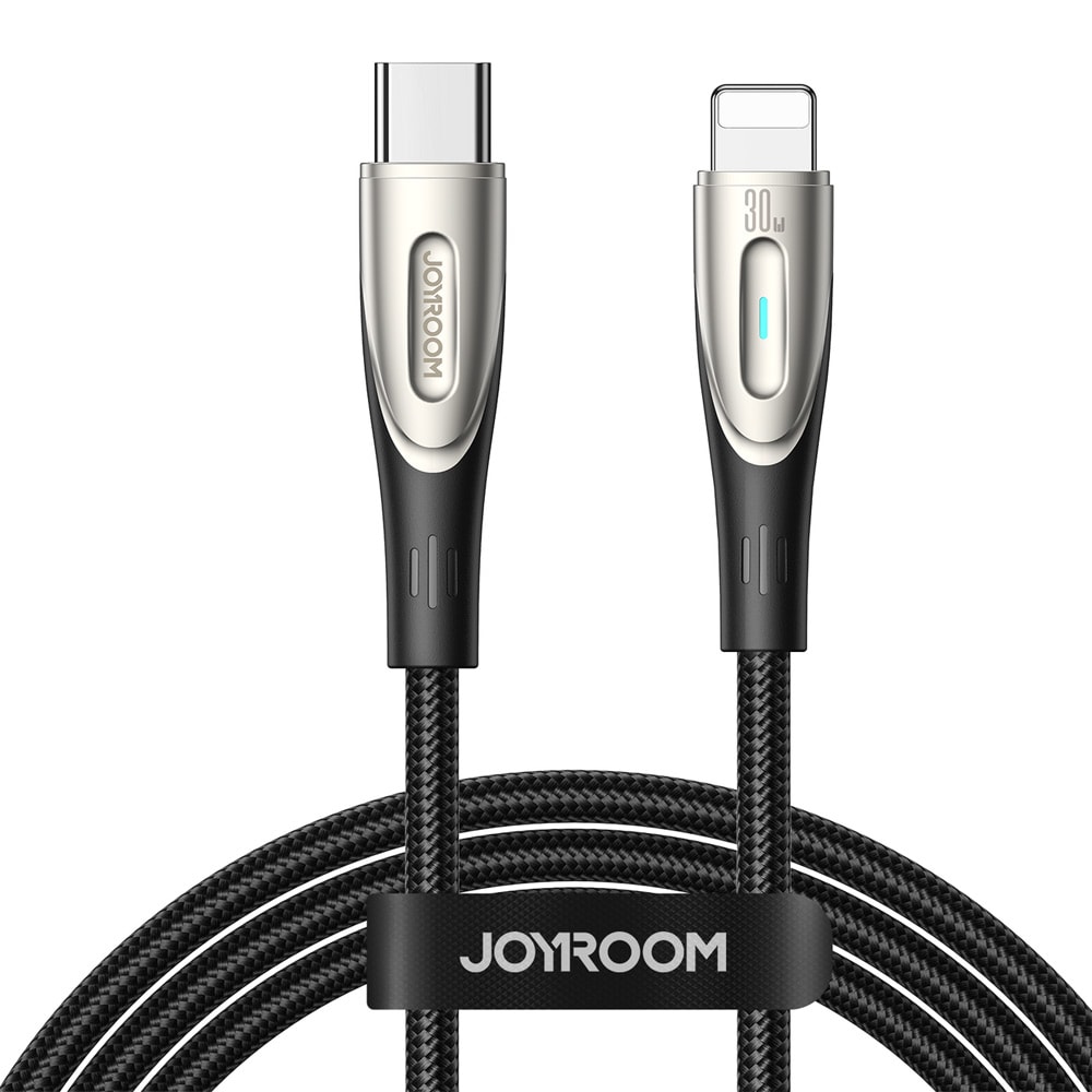 Joyroom Star-Light USB-kaapeli - USB-C - Lightning 30W 1,2 m - musta