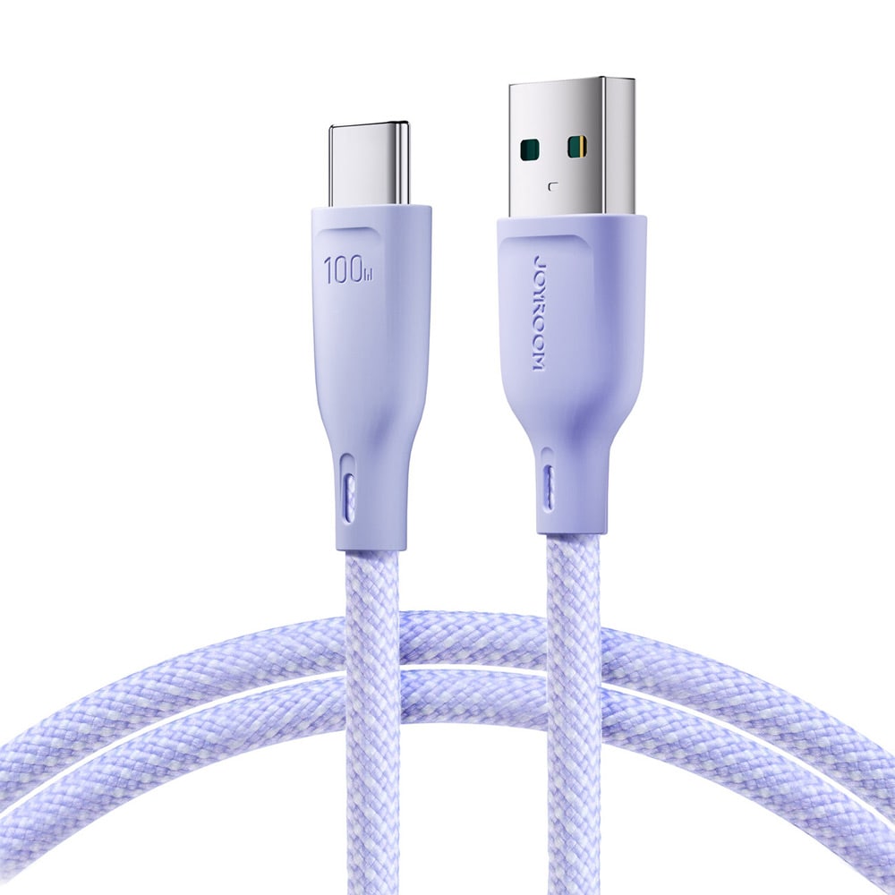 Joyroom Multi-Color USB-kaapeli - USB - USB-C 100 W 1m - violetti