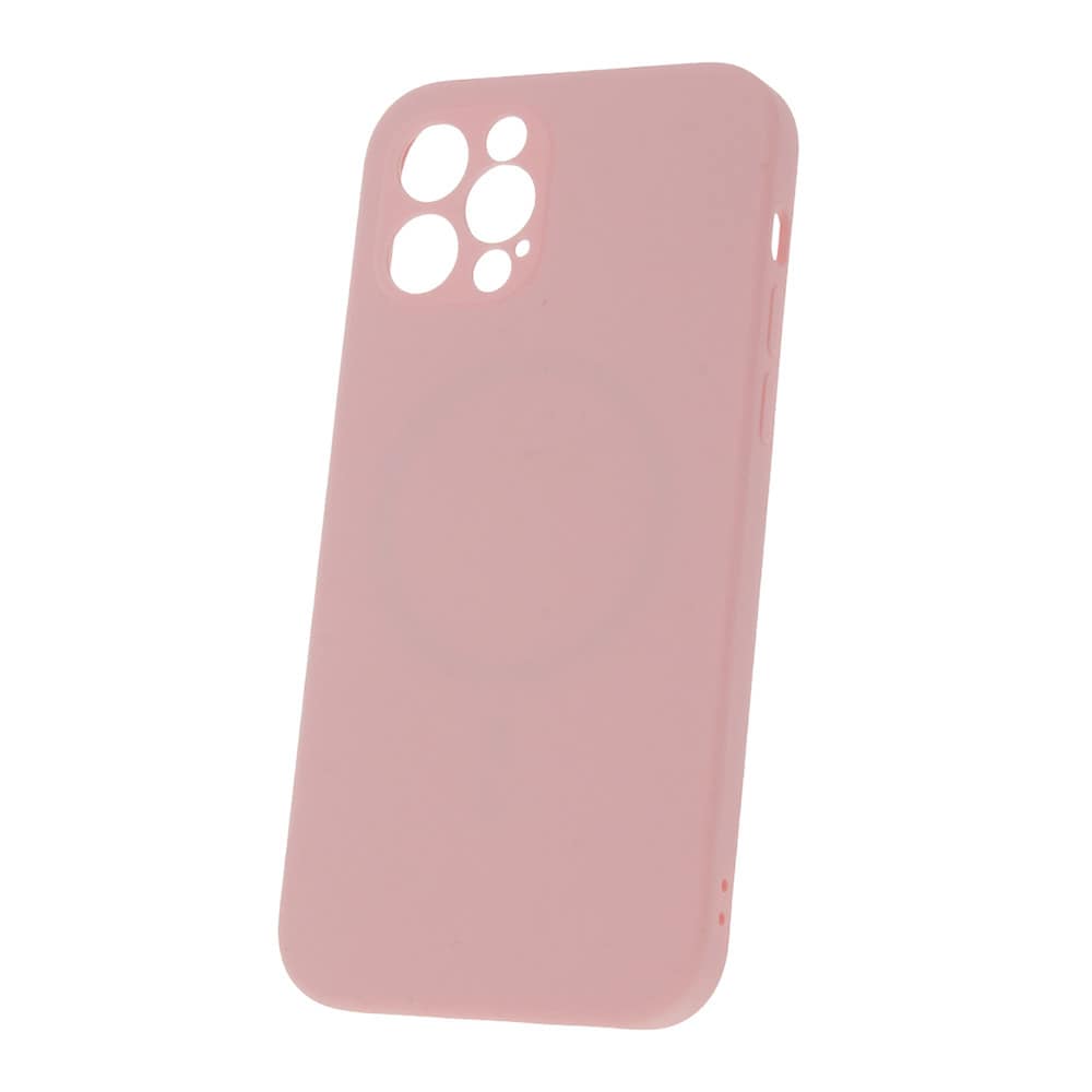 Silikonikuori MagSafella iPhone 13 Mini - Pinkki