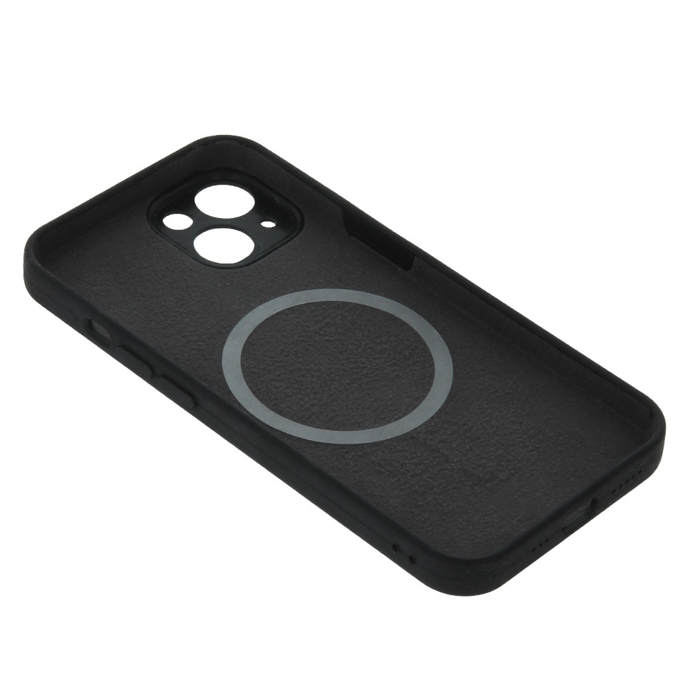 Silikonikuori MagSafella iPhone 14 Plus - Musta
