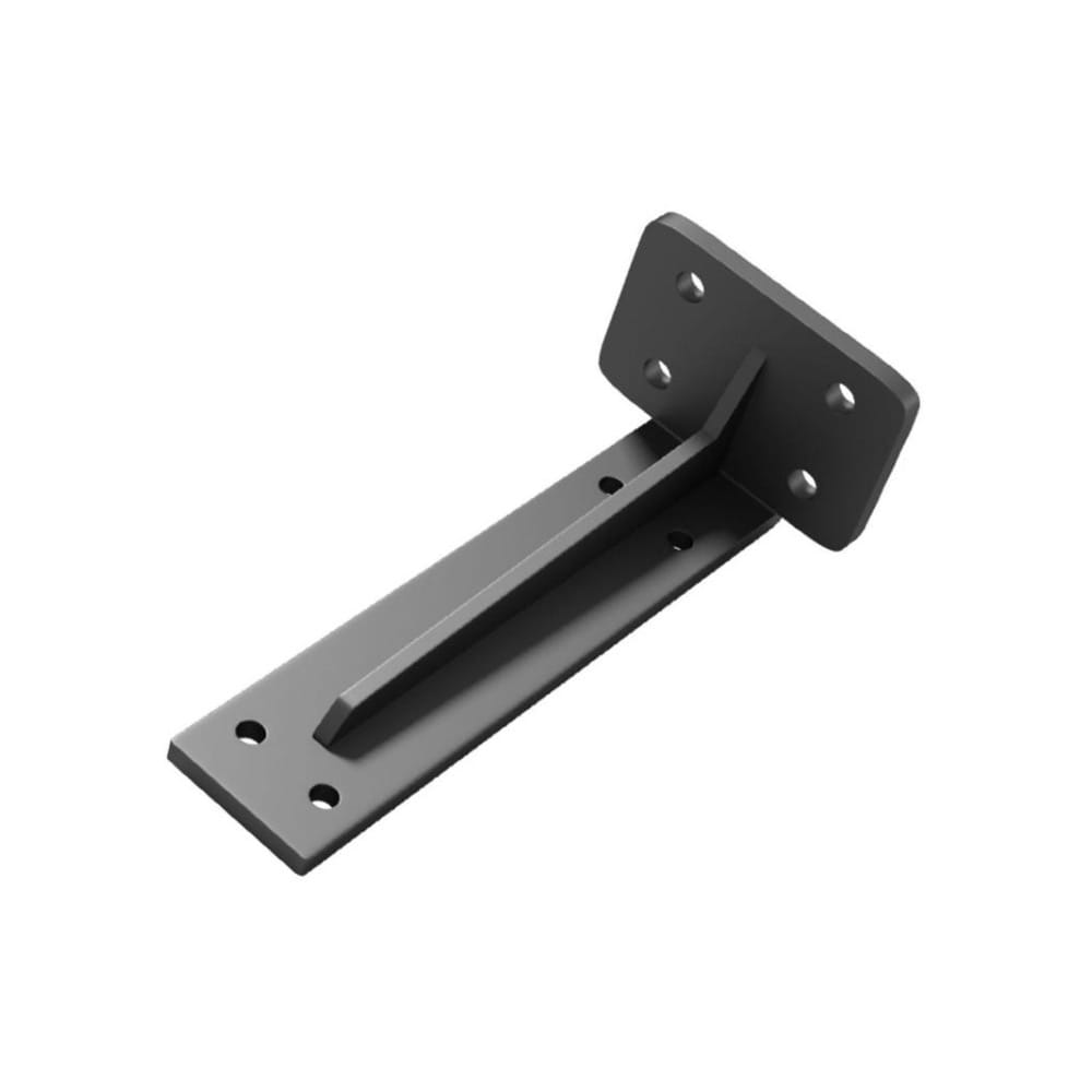 2-pack Raskas seinäkiinnike 50cm - 1.3kg raskas Musta väri