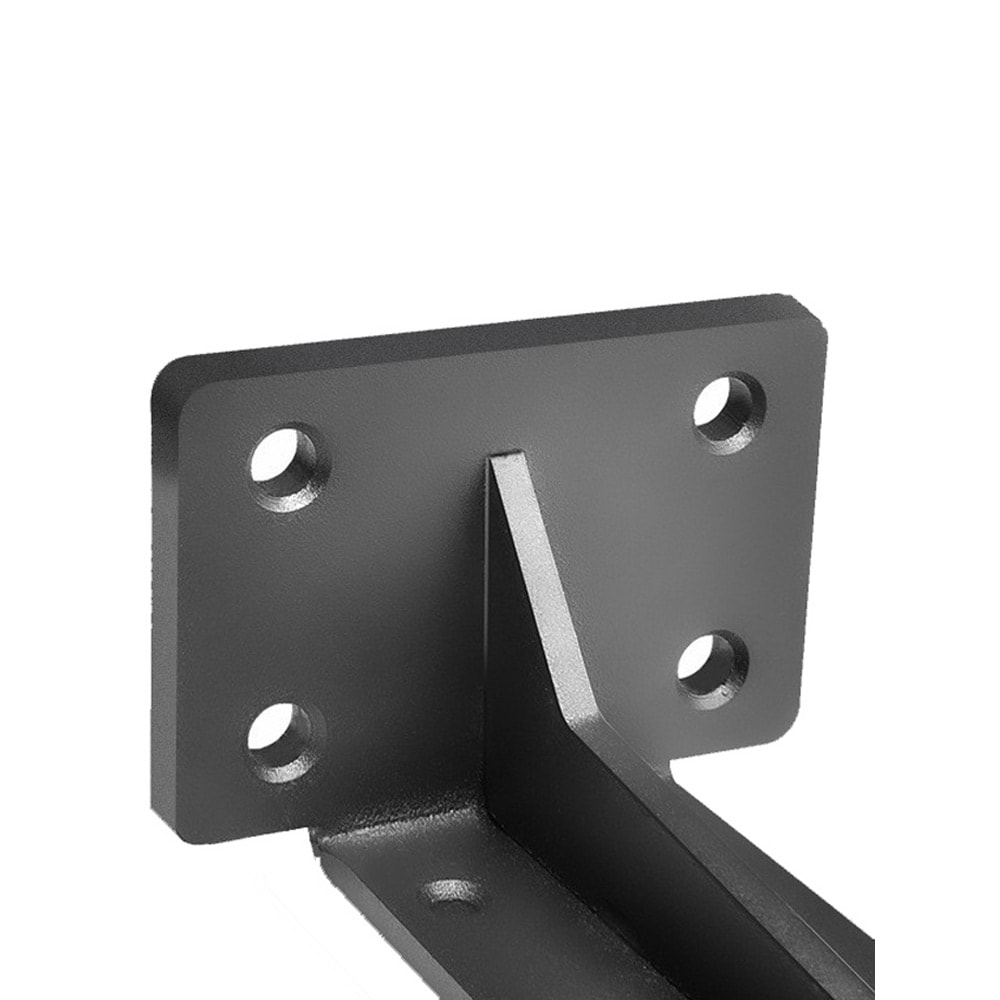 2-pack Raskas seinäkiinnike 50cm - 1.3kg raskas Musta väri