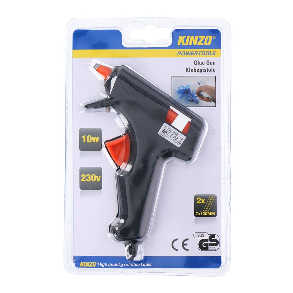 Kinzo Liimapistooli 2 liimapuikolla 10W