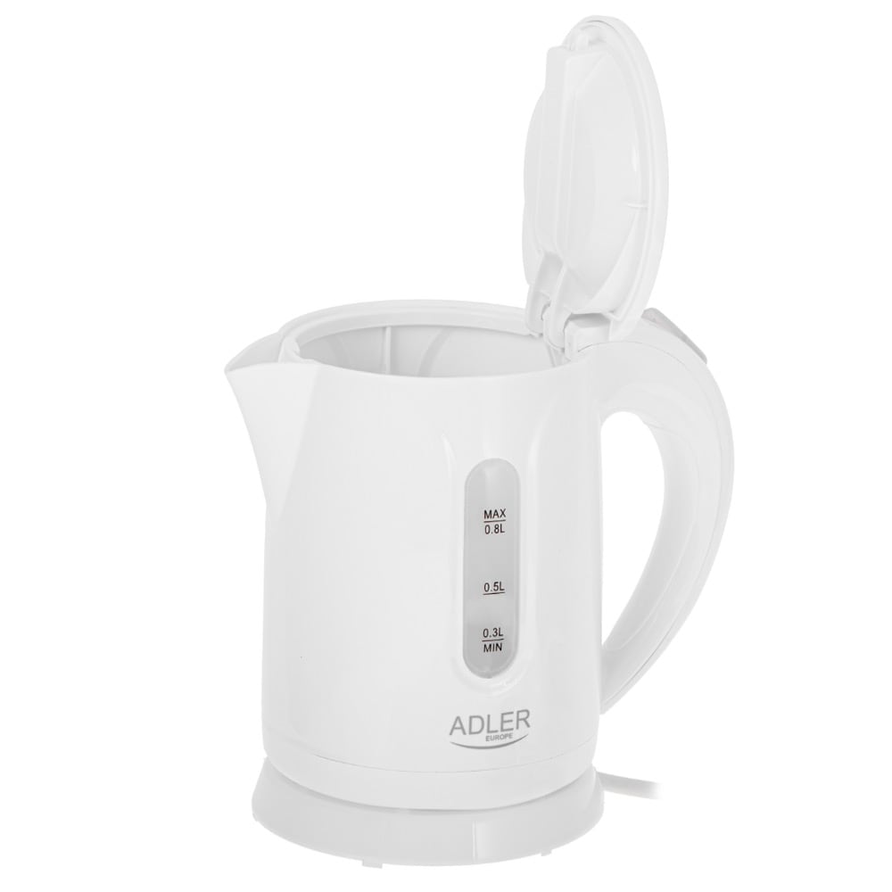 Adler vedenkeitin 0.8L 850W - Valkoinen