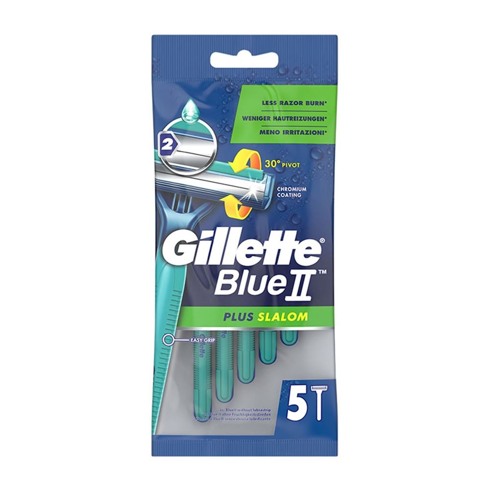 Gillette Blue 2 Plus Slalom Kertakäyttöhöylät 5-pakkaus