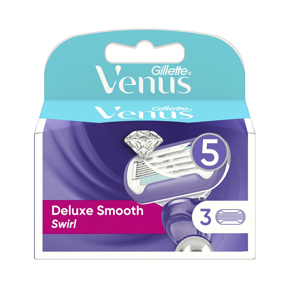 Gillette Venus Deluxe Smooth Swirl -vaihtohöylä 3 kpl/pakkaus