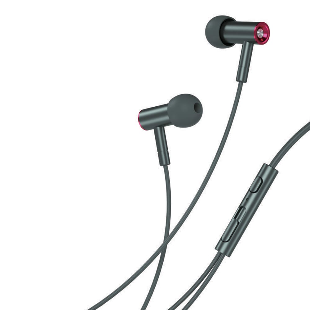 XO In-Ear-kuulokkeet mikrofonilla ja 3,5 mm:n liittimellä - tummanvihreä