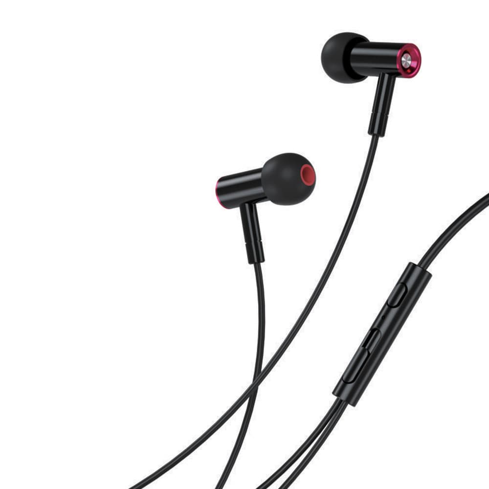 XO In-Ear-kuulokkeet mikrofonilla ja 3,5 mm:n liittimellä - musta