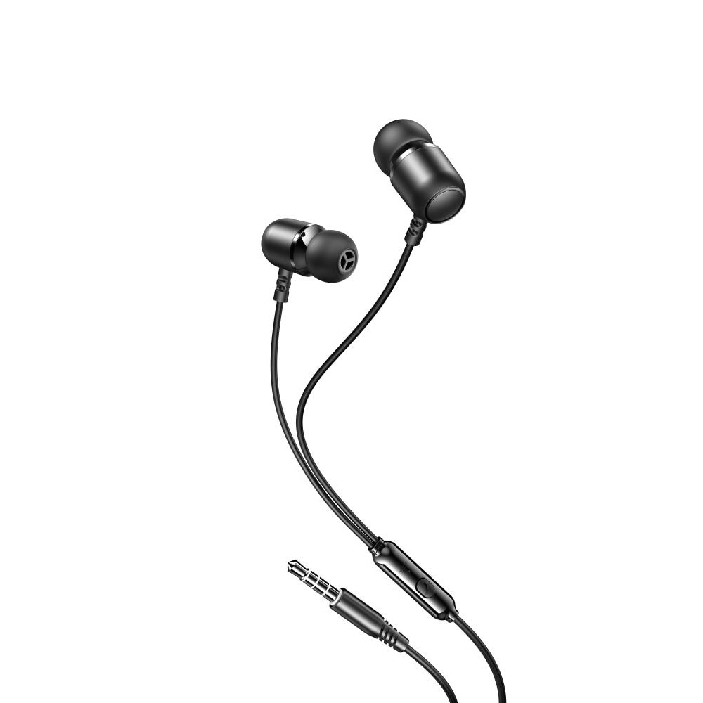XO In-Ear-kuulokkeet mikrofonilla ja 3,5 mm:n liitännällä - musta