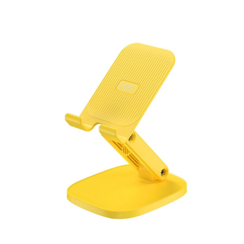 XO Korkeussäädettävä pöytäteline älypuhelimille - keltainen