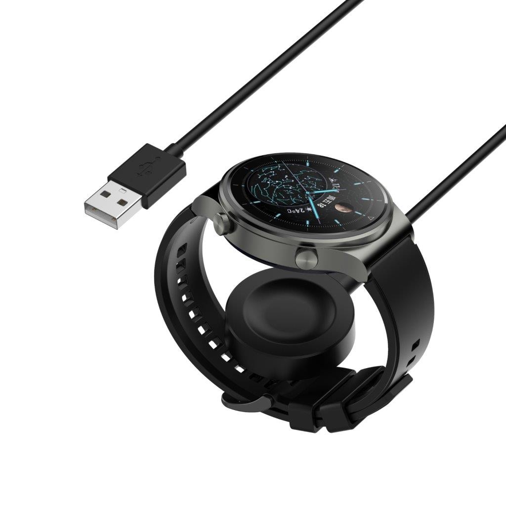 Laturi Huawei Watch GT 4 41mm - USB 1m- Musta