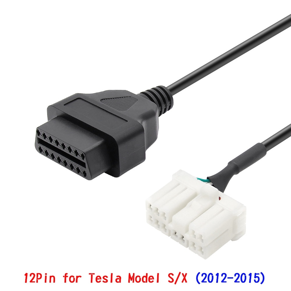 ODB Adapteri - Tesla Model X / S 2012-2015 OBDII 12 Pin OBD