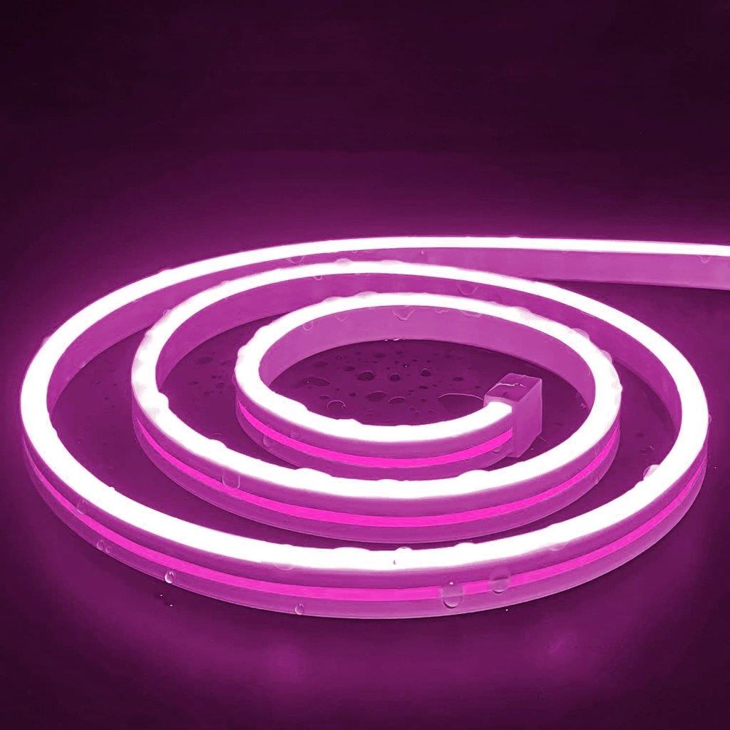 Pehmeä Neon LED-Nauha 2m - Pinkki