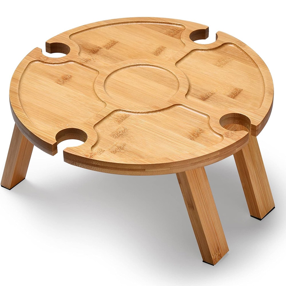 Kannettava puinen piknik-pöytä