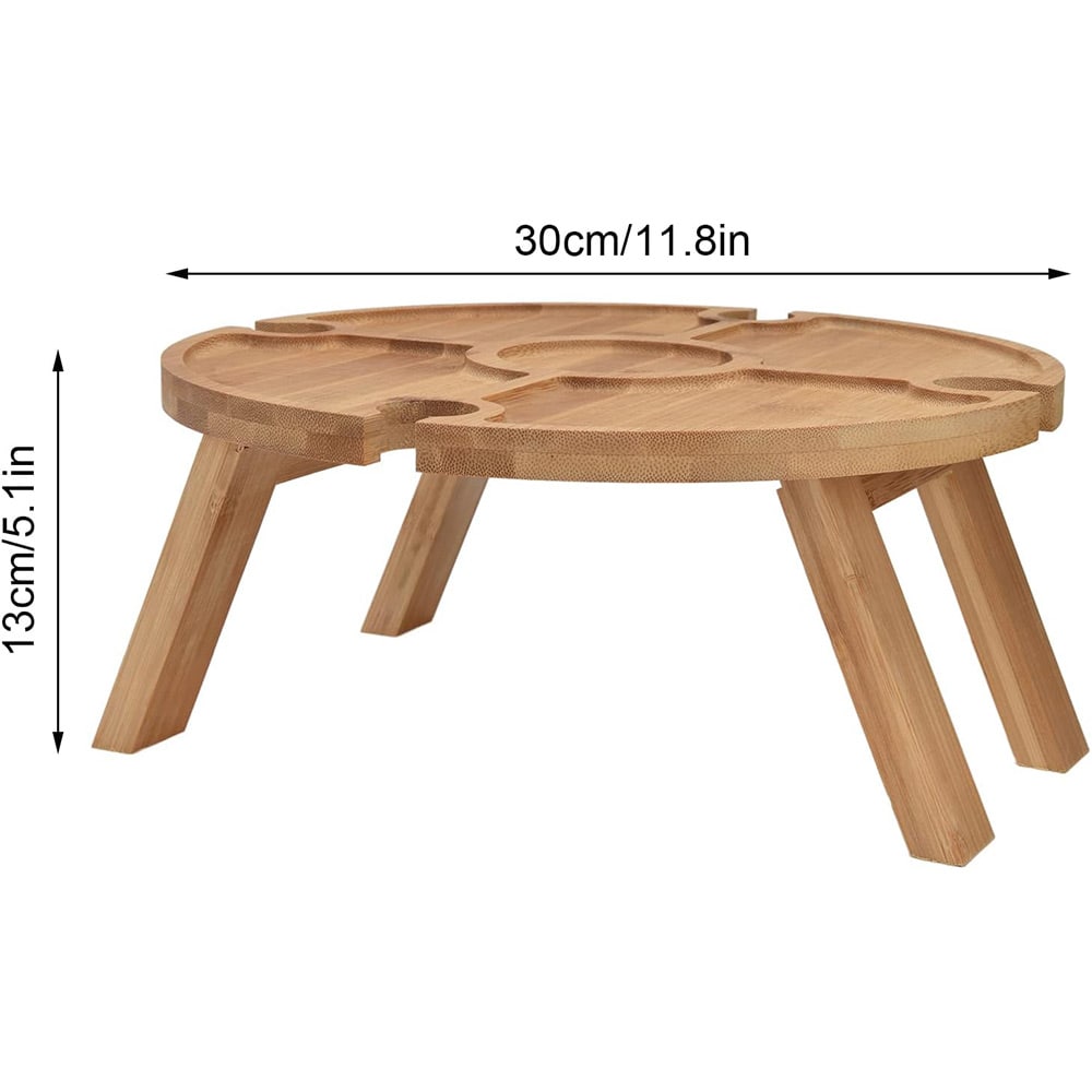 Kannettava puinen piknik-pöytä