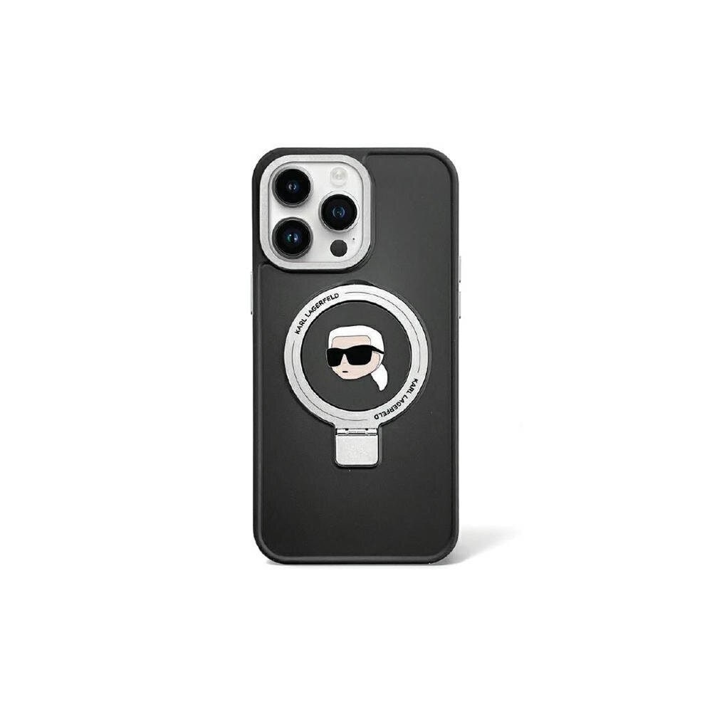 Karl Lagerfeld Mobiilikotelo MagSafella iPhone 15 Pro Maxille - musta