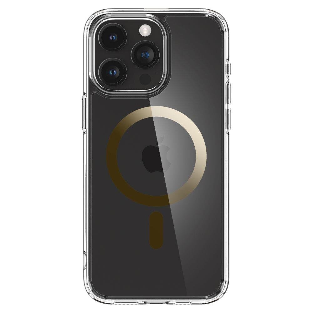 Spigen Ultra Hybrid takakuori MagSafe iPhone 15 Prolle - kulta