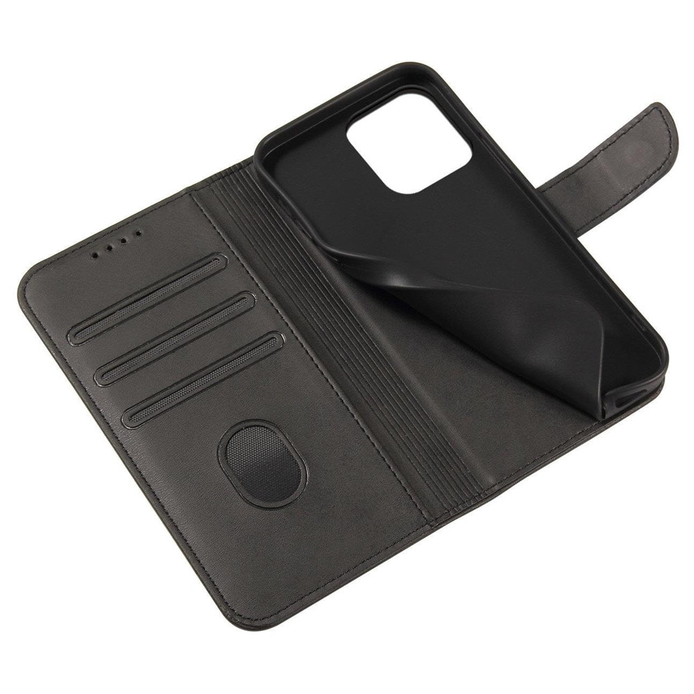 Magneettinen kotelo jalustalla Sony Xperia 5 V -puhelimelle - musta