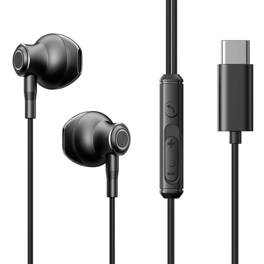 Joyroom In-Ear Headset USB-C-liitännällä - musta
