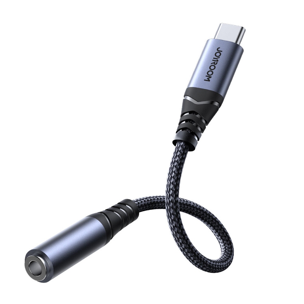 Joyroom Äänisovitin USB-C - 3,5 mm - Musta