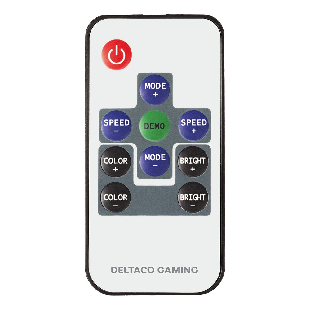Deltaco Gaming pelituoli RGB-valolla - musta