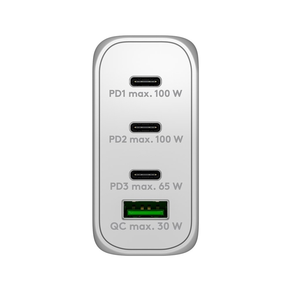 GooBay USB-C PD GaN moniporttinen laturi 100W - valkoinen