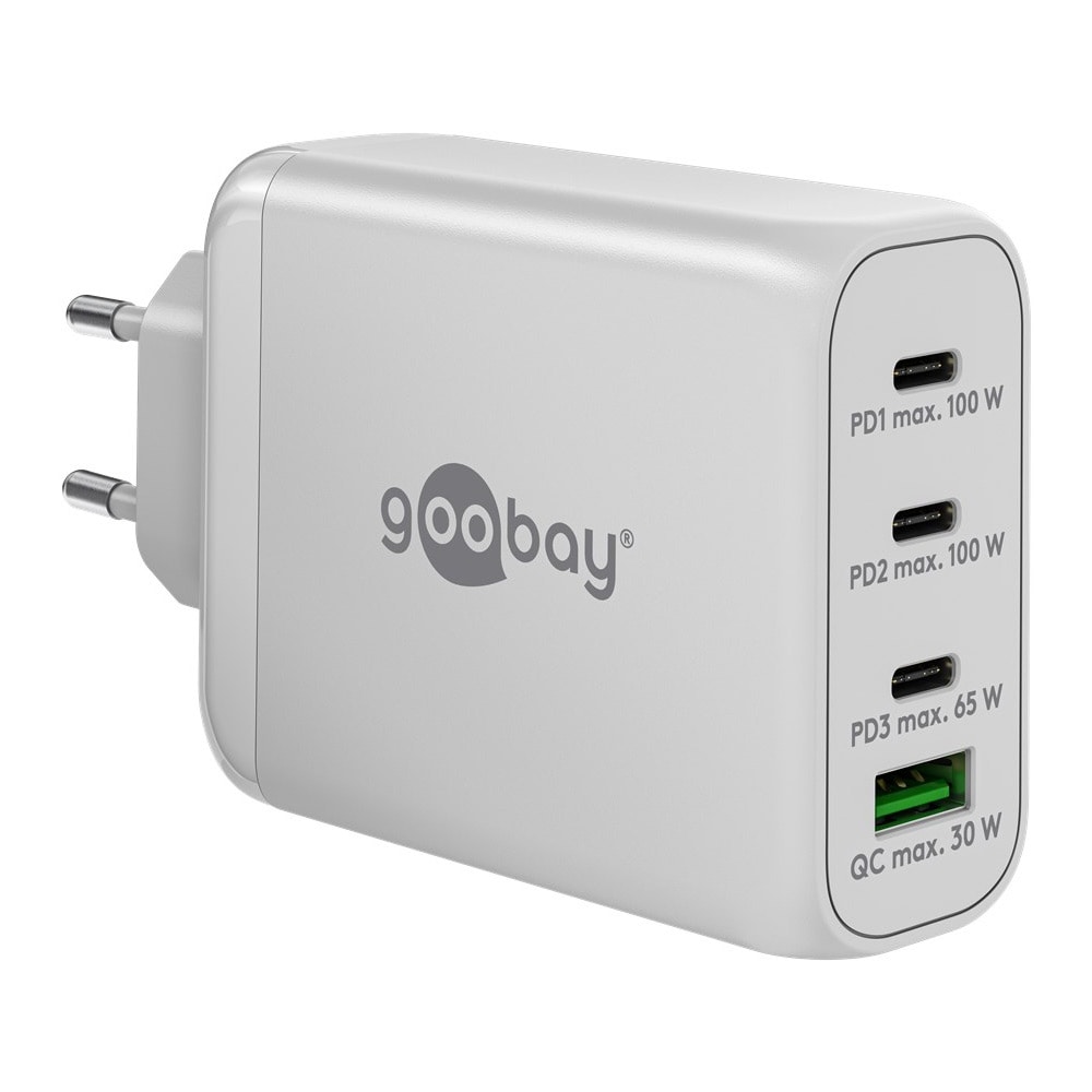 GooBay USB-C PD GaN moniporttinen laturi 100W - valkoinen