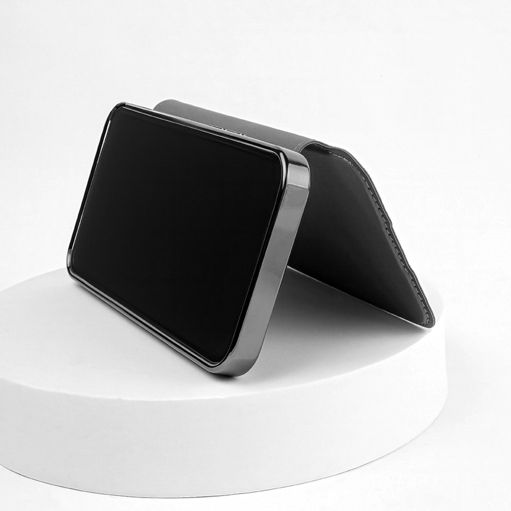 Smart Chrome Mag Kotelo iPhone 15 Plus - Musta