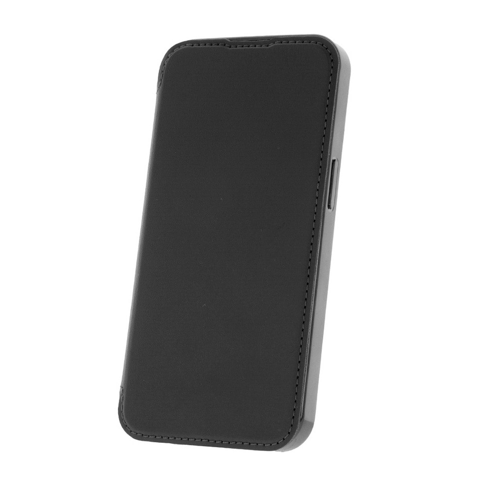 Smart Chrome Mag Kotelo iPhone 12 - Musta