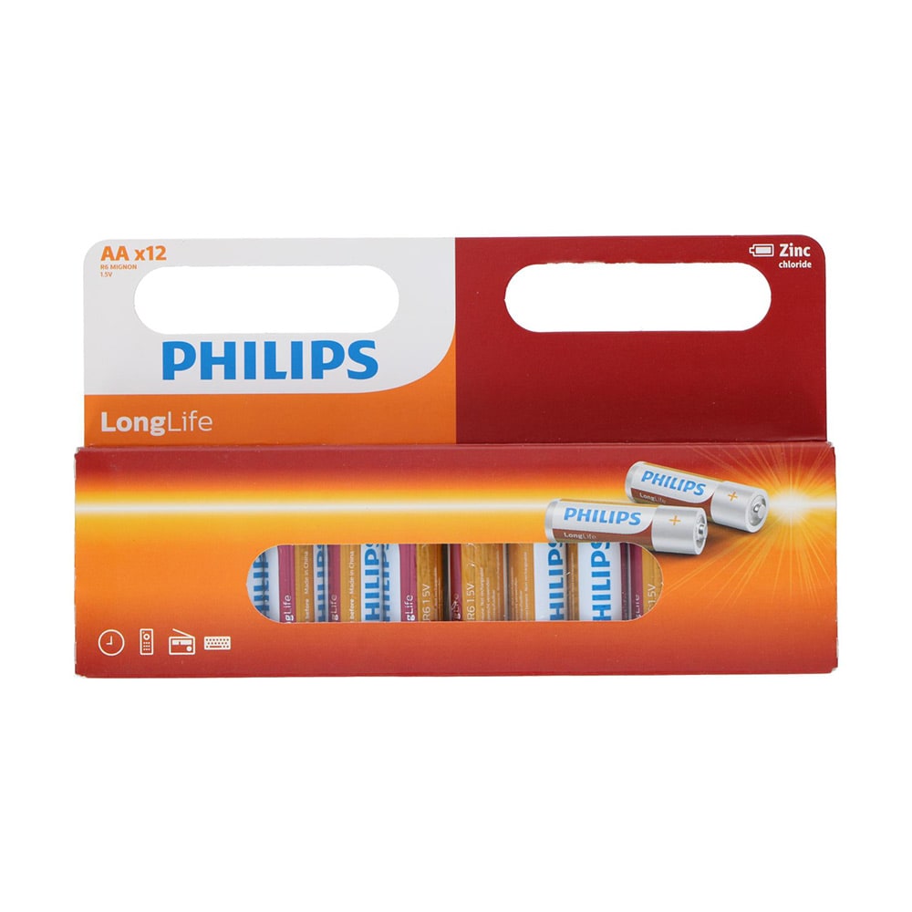 Philips Longlife AA-Paristo 12-pakkaus