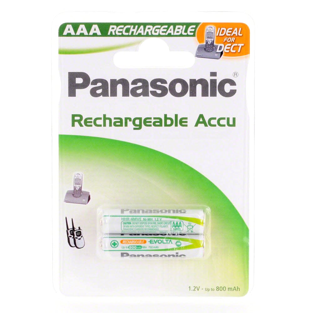 Panasonic Ladattava AAA-Akkuparisto 750mAh