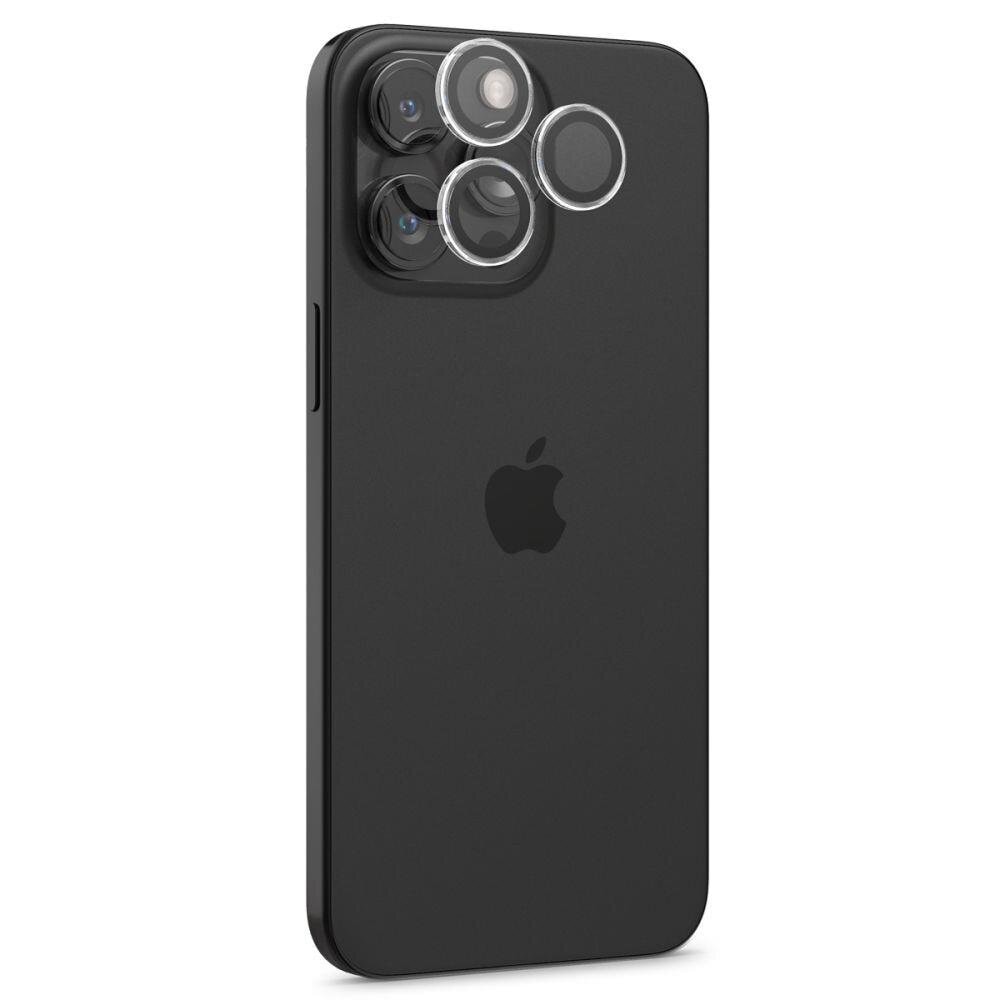Spigen Glas.TR EZ Fit Kamerasuojus iPhone 15 Pro / 15 Pro Max 2-pakkaus