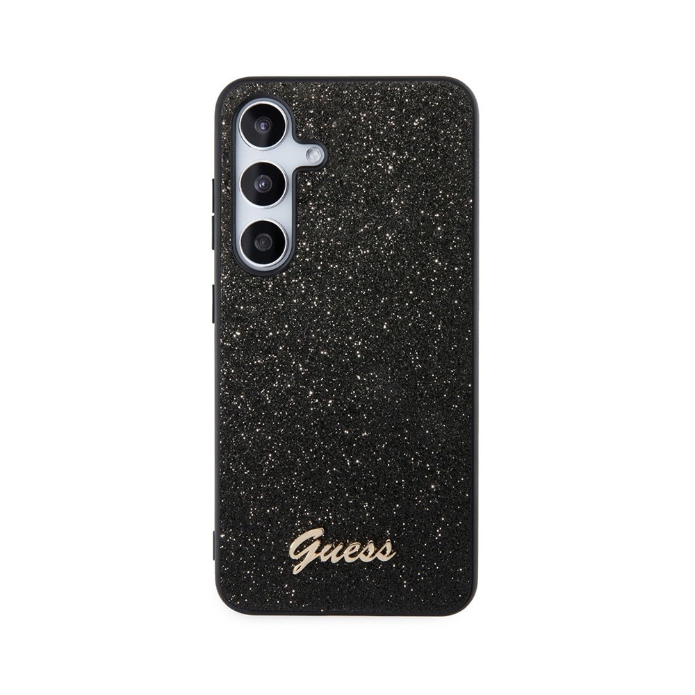 Guess Glitter-suojakuori Samsung Galaxy S24 - Musta