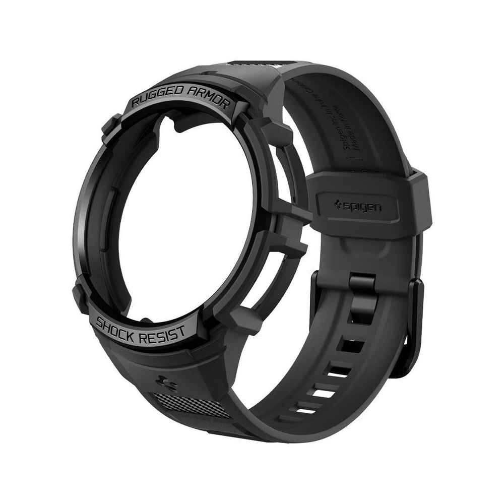 Spigen Rugged Armor Pro -ranneke Samsung Galaxy Watch 6 Classic 47mm:lle - musta