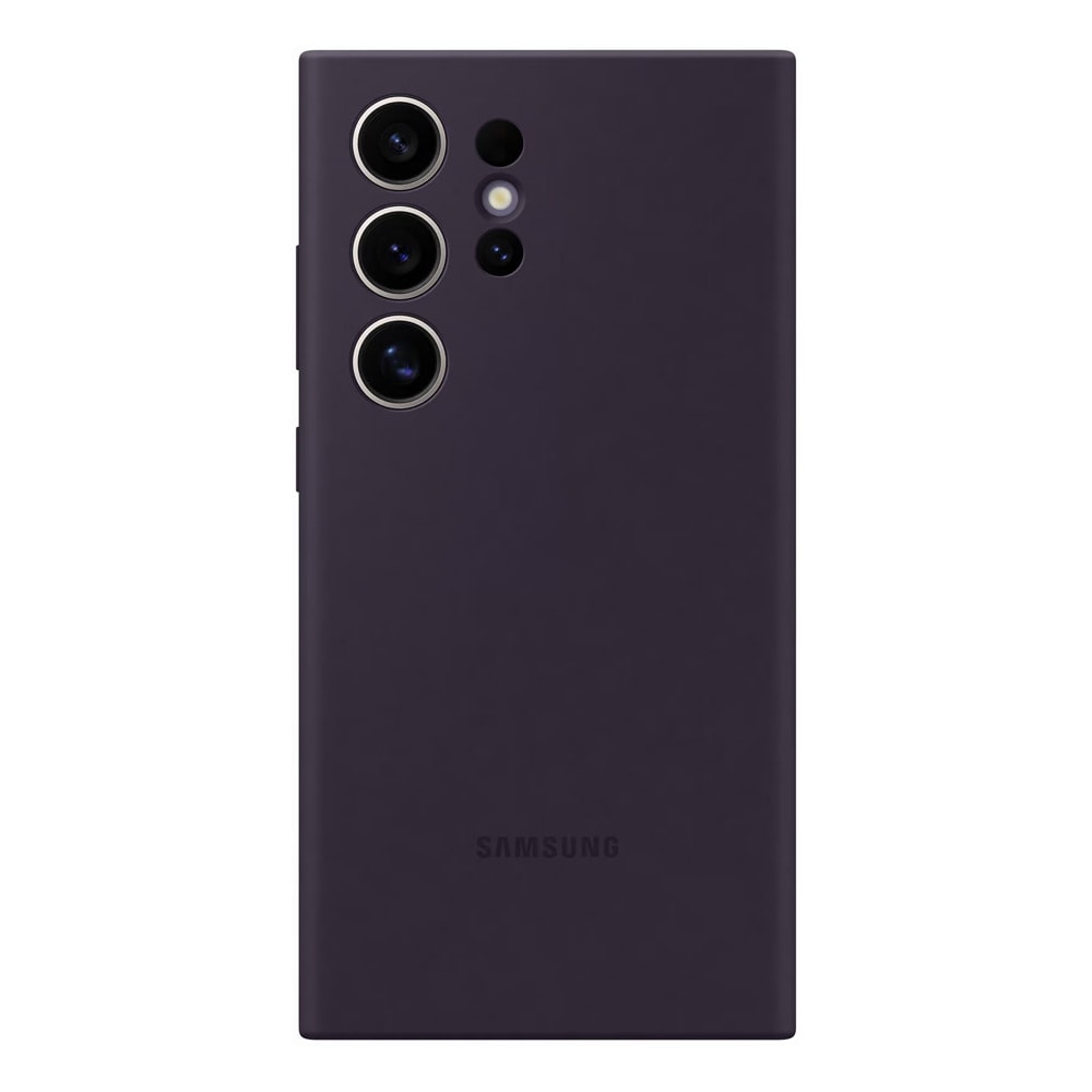 Samsung Silicone Case Galaxy S24 Ultralle - tumman violetti