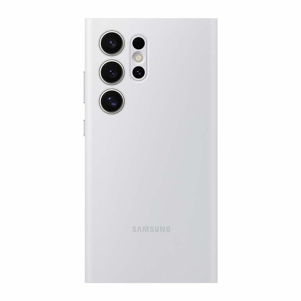 Samsung Smart View Wallet Case Galaxy S24 Ultralle - valkoinen
