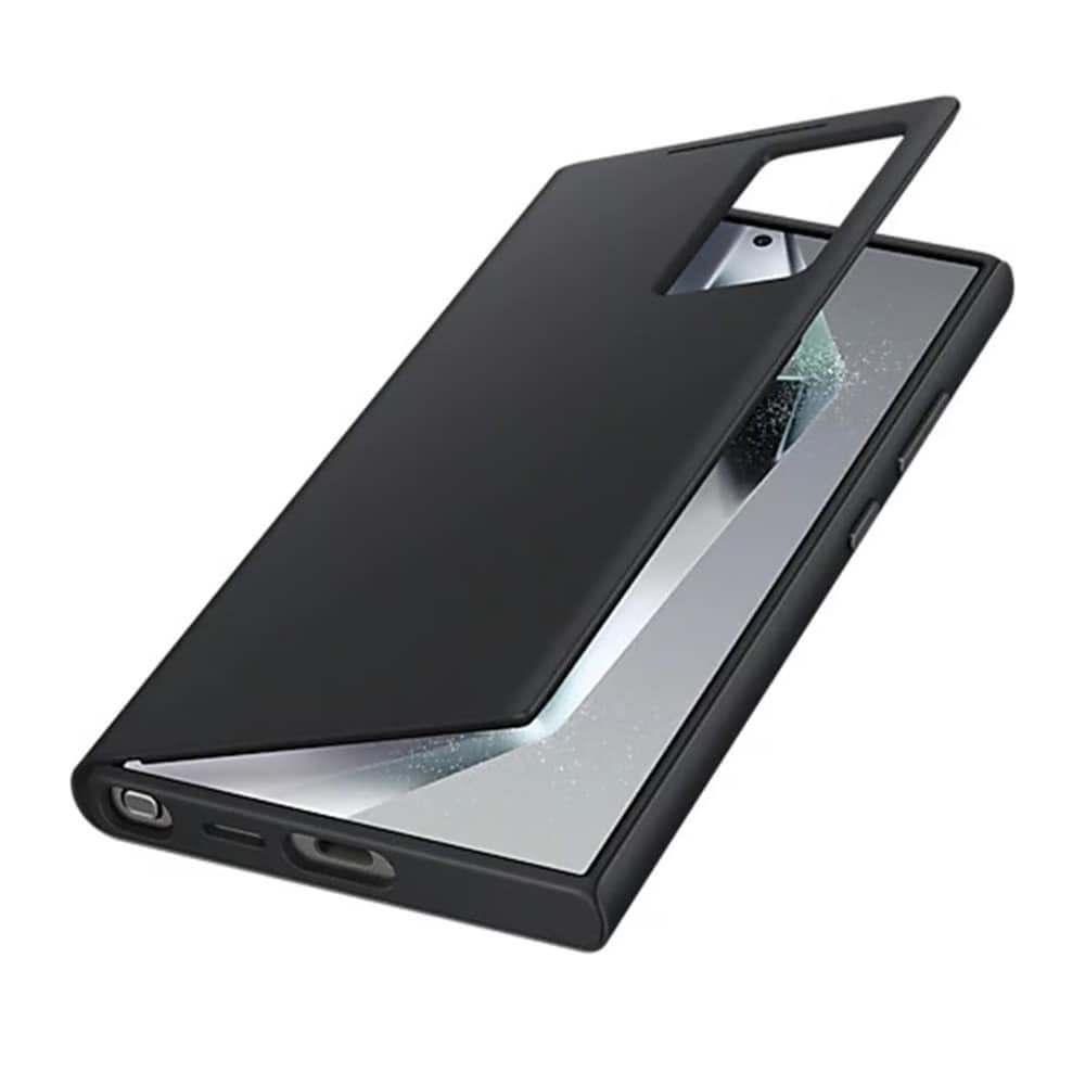 Samsung Smart View Wallet Case Galaxy S24 Ultralle - musta