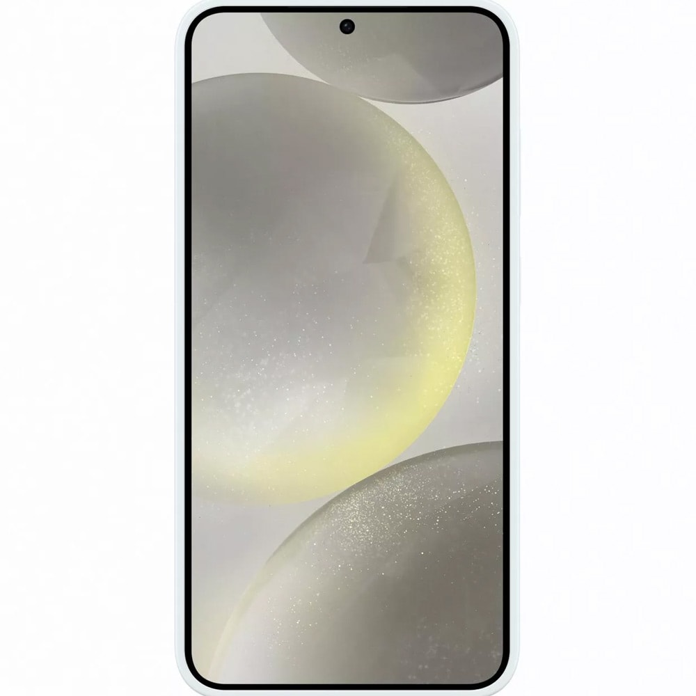 Samsung Silicone Case Galaxy S24+:lle - valkoinen