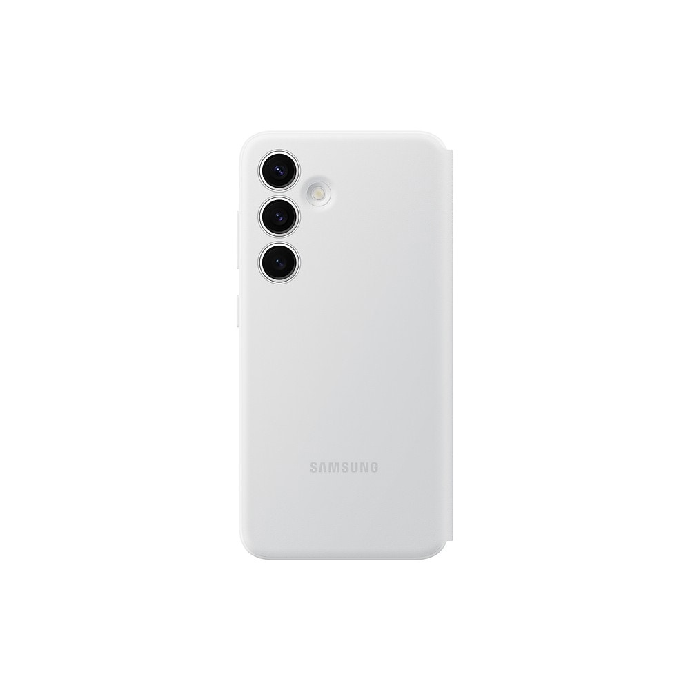 Samsung Smart View Wallet Case Galaxy S24:lle - Valkoinen