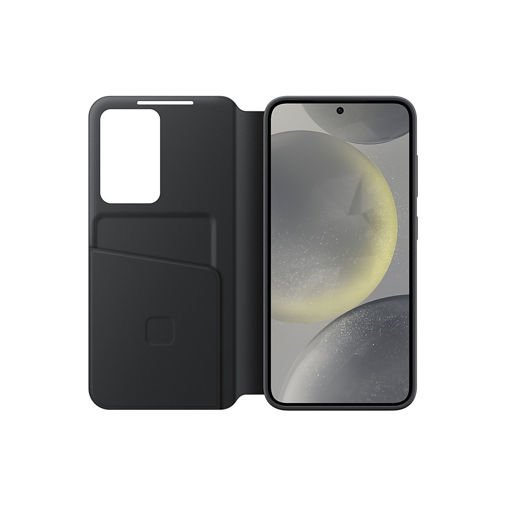 Samsung Smart View Wallet Case Galaxy S24:lle - musta