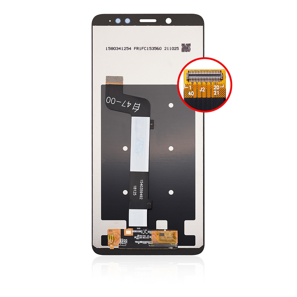 LCD-näyttö Xiaomi Redmi Note 5/Note 5 Pro:lle - valkoinen